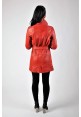 Dámsky kožený kabát SARA red